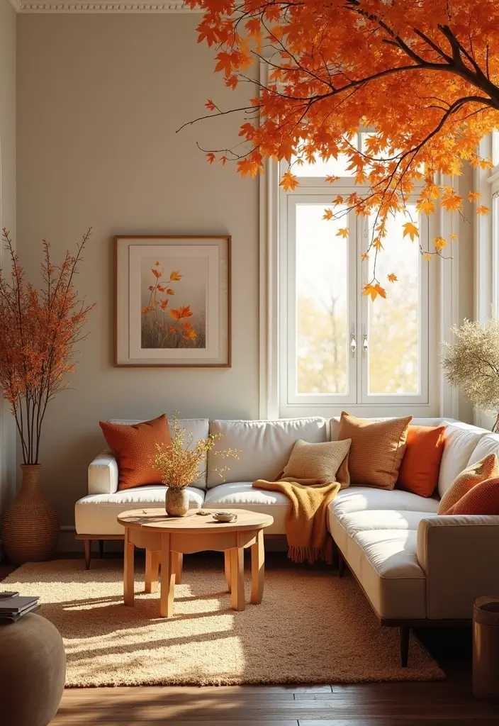 30 English Country Living Room Decor Ideas 25. Seasonal Decor
