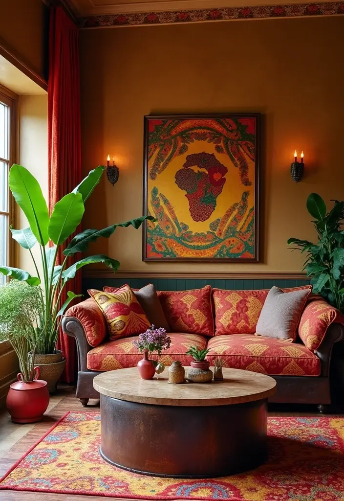 30 African Living Room Decor Ideas for Cultural Style - 20. Cultural Celebrations as Decor 1