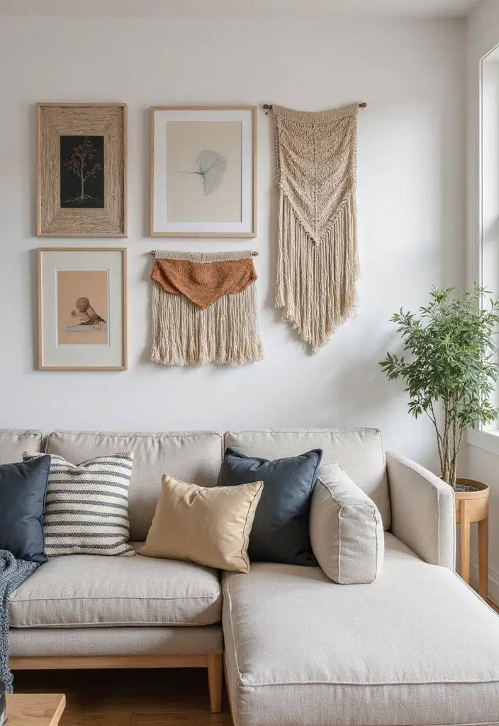 30 African Living Room Decor Ideas for Cultural Style - 23. Customizable Wall Decor 1