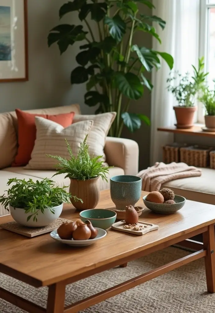 30 African Living Room Decor Ideas for Cultural Style - 7. Handmade Ceramics and Pottery 1