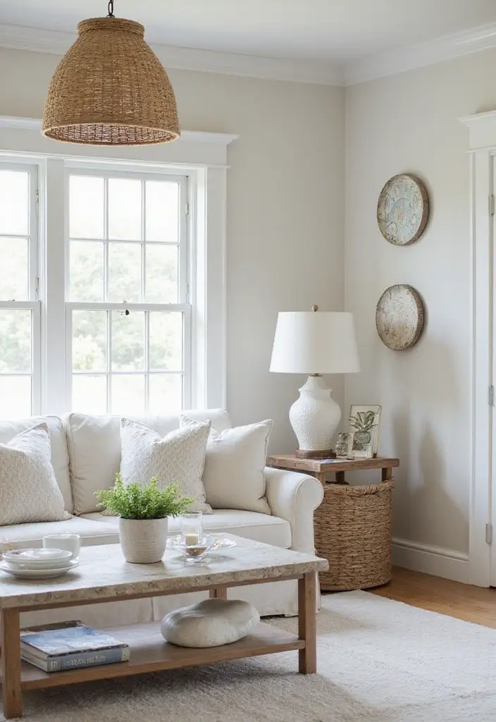 30 Beach Living Room Decor Ideas for a Coastal Vibe - 7. Coastal-Inspired Light Fixtures 1