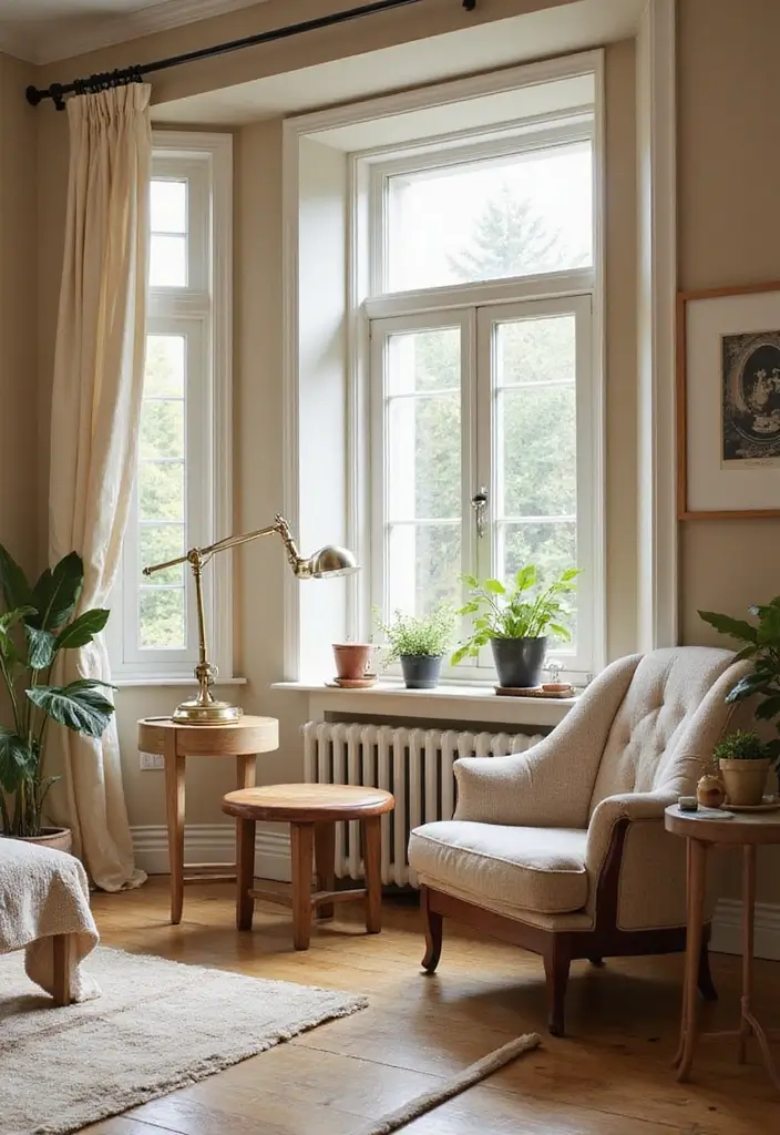 30 Beige Living Room Decor Ideas for a Neutral Look - 21. Cozy Nooks with Beige Accents 1