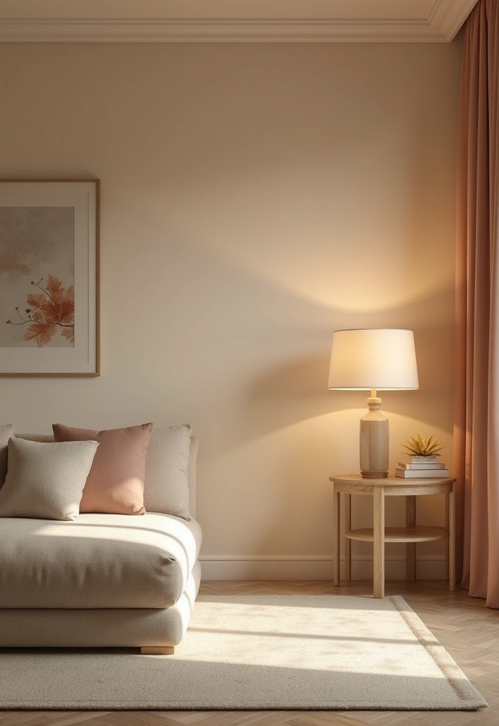 30 Beige Living Room Decor Ideas for a Neutral Look - 22. Soft Lighting Options 1