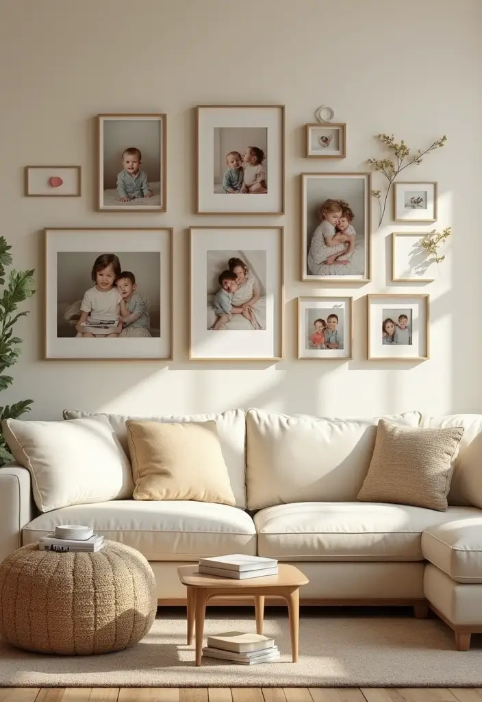 30 Beige Living Room Decor Ideas for a Neutral Look - 25. Personalized Touches 1