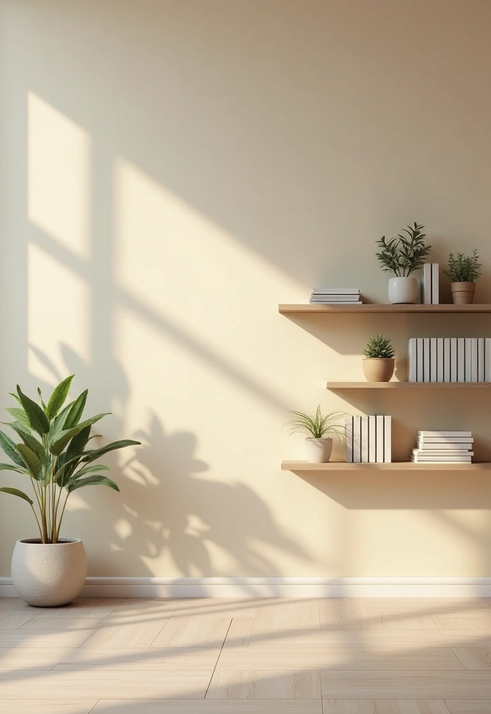 30 Beige Living Room Decor Ideas for a Neutral Look - 9. Functional Shelving 1