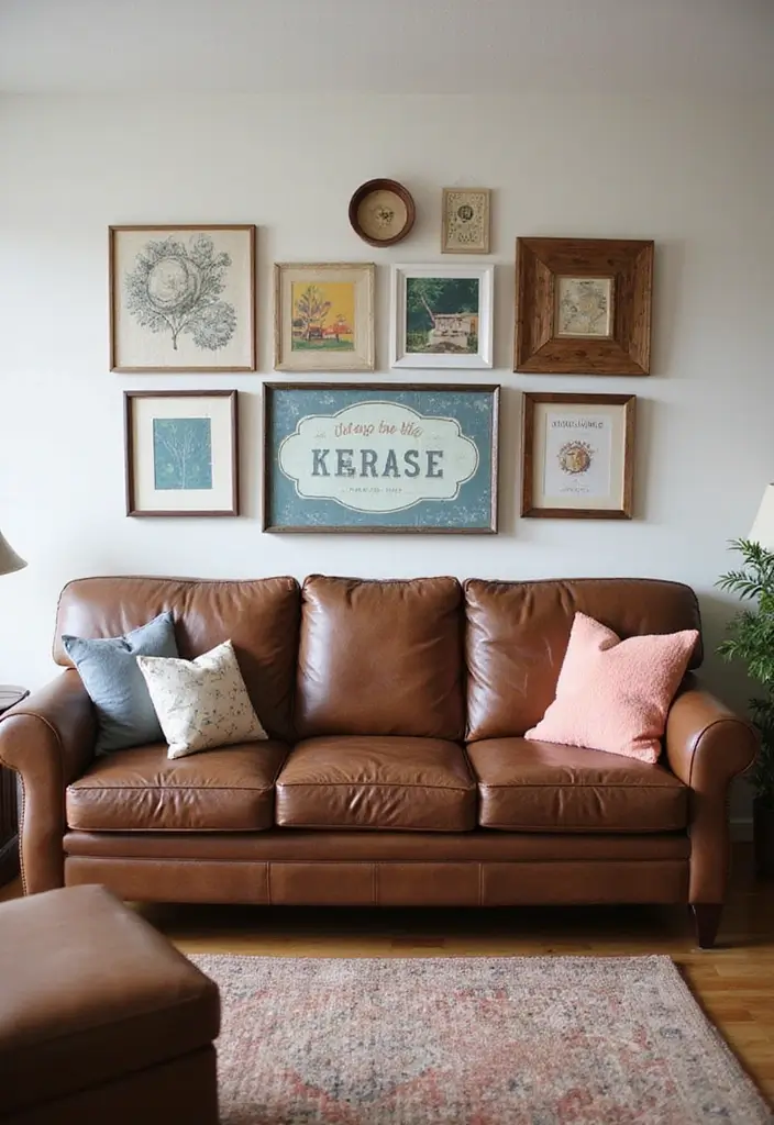 30 Brown Leather Couch Decor Ideas for Living Rooms - 22. DIY Projects 1
