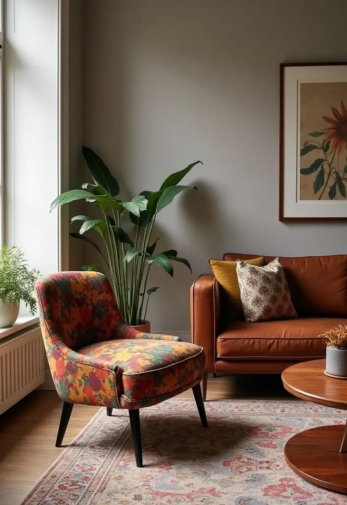 30 Brown Leather Couch Decor Ideas for Living Rooms - 26. Statement Furniture 1