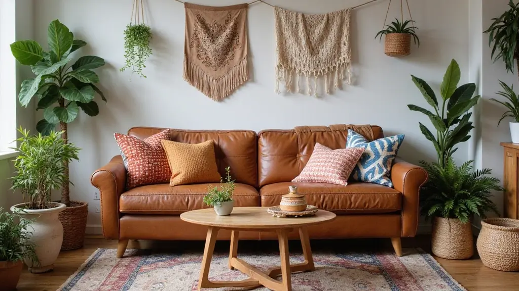 30 Brown Leather Couch Decor Ideas for Living Rooms