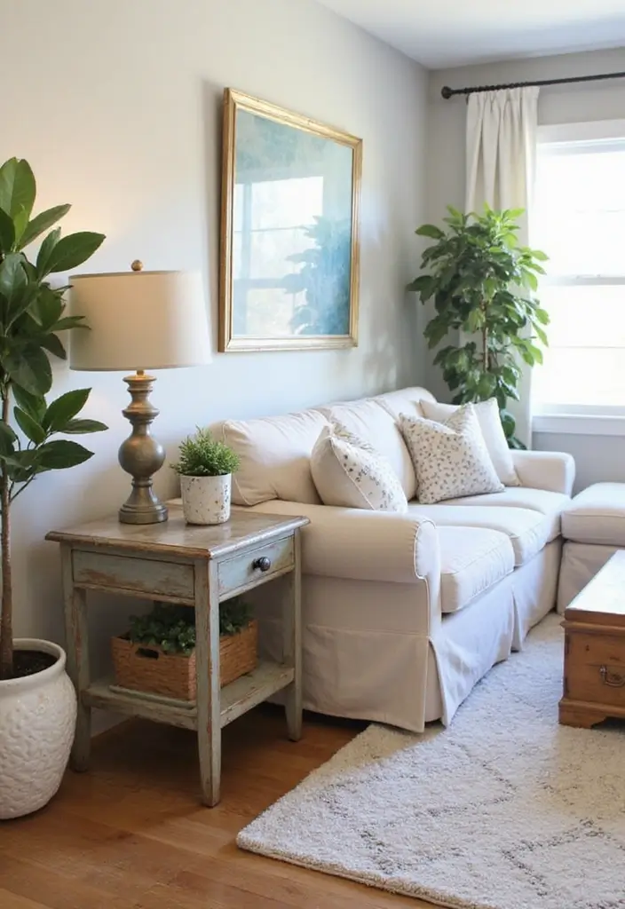 30 DIY Living Room Decor Ideas on a Budget - 21. Upcycled End Tables 1