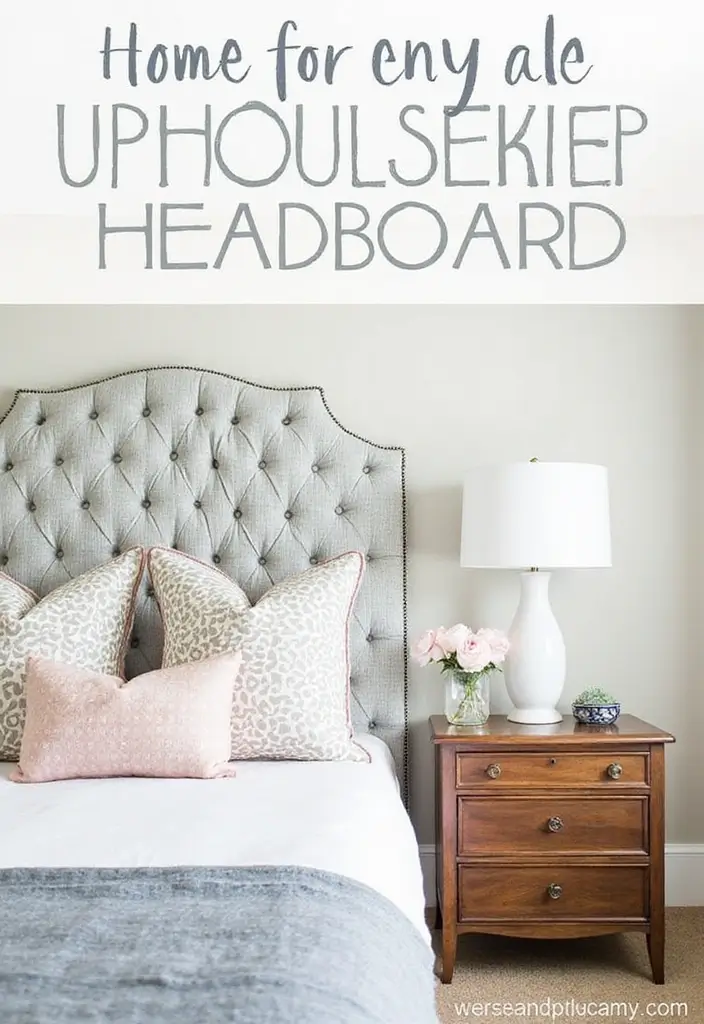 30 DIY Living Room Decor Ideas on a Budget - 22. DIY Upholstered Headboard 1