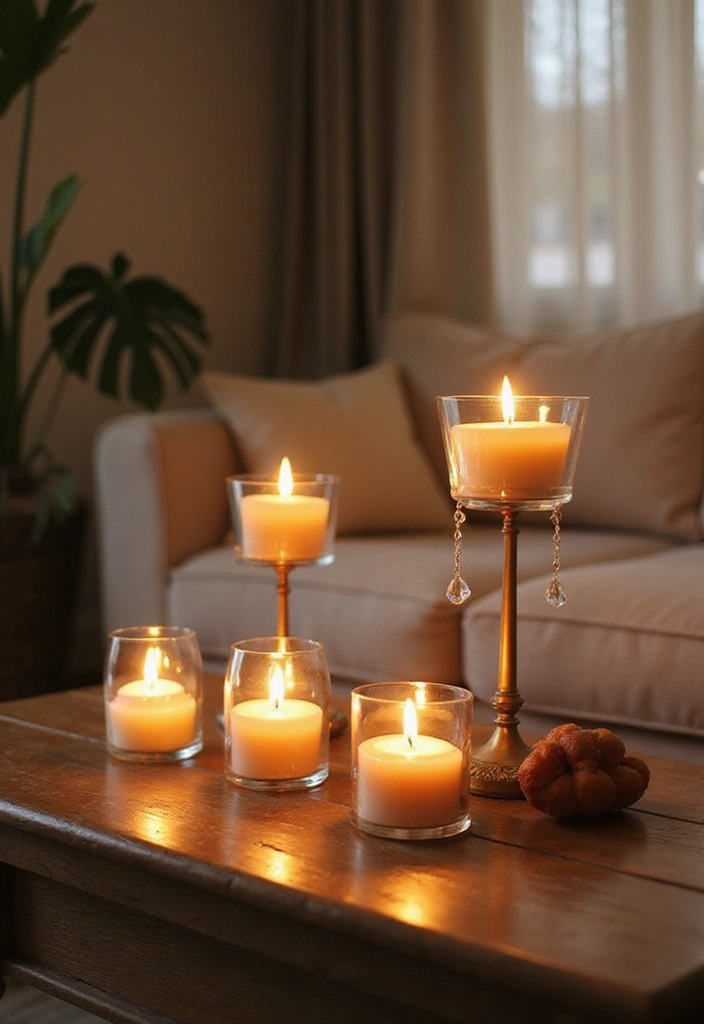 30 DIY Living Room Decor Ideas on a Budget - 24. DIY Candle Holders 1