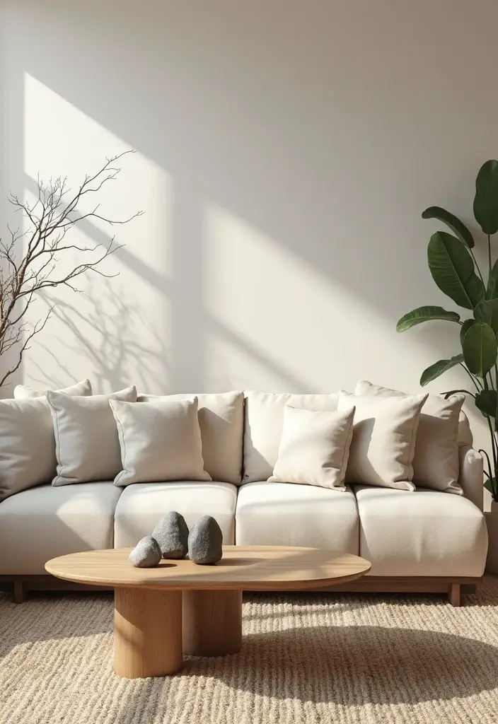 30 DIY Living Room Decor Ideas on a Budget - 29. Natural Element Decor 1