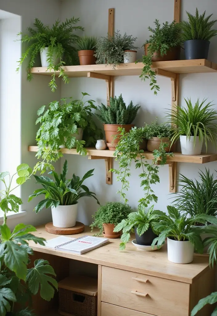 30 Dorm Living Room Decor Ideas on a Budget - 10. Plants Galore 1