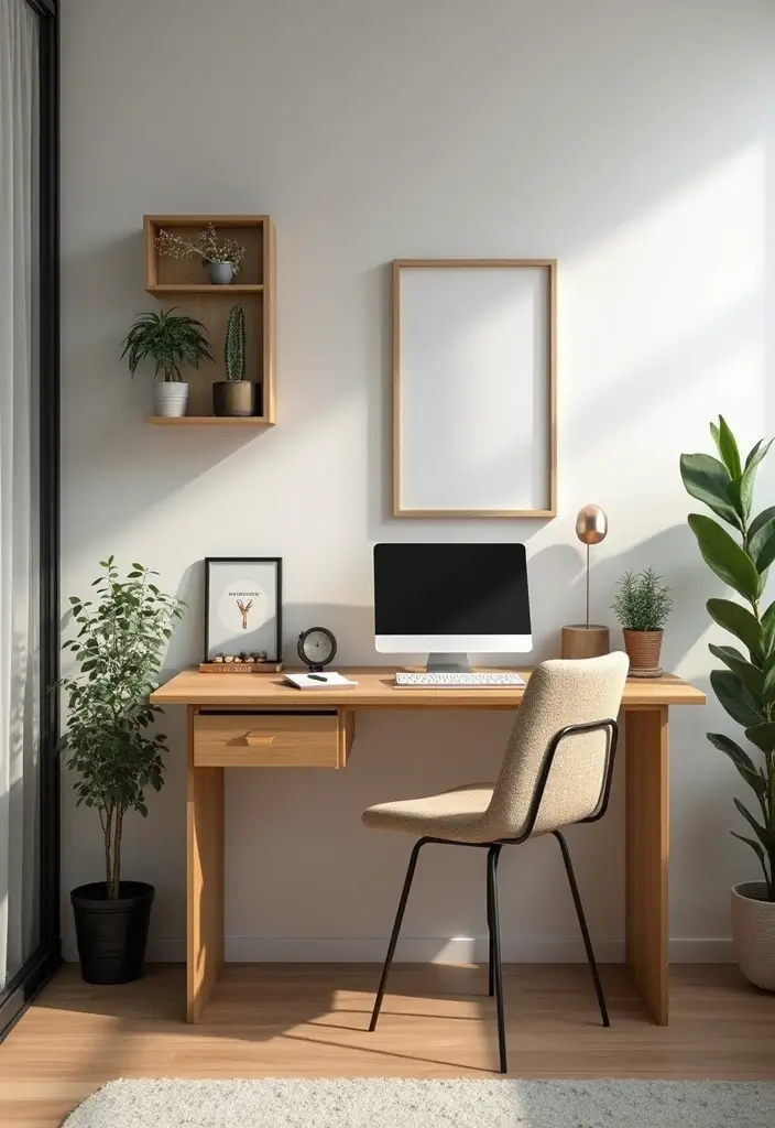 30 Dorm Living Room Decor Ideas on a Budget - 11. Wall-mounted Desk 1