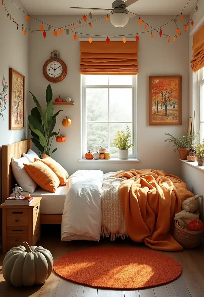 30 Dorm Living Room Decor Ideas on a Budget - 17. Seasonal Decor Swaps 1