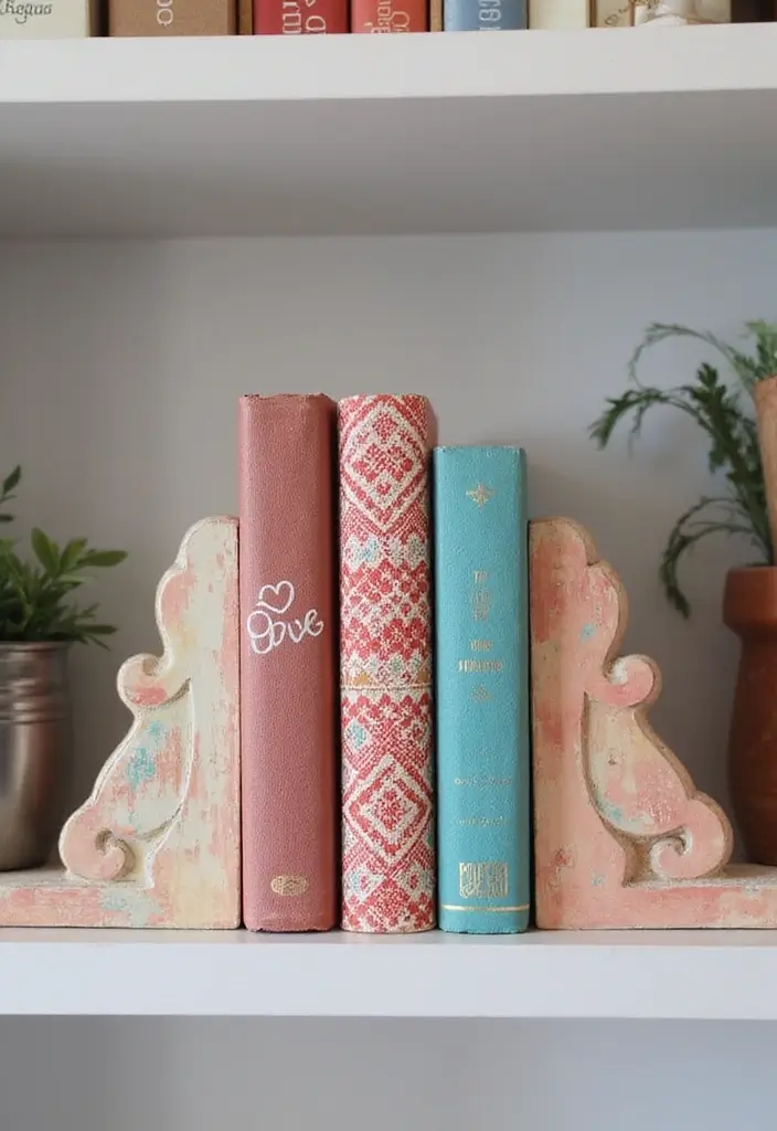 30 Dorm Living Room Decor Ideas on a Budget - 21. DIY Bookends 1