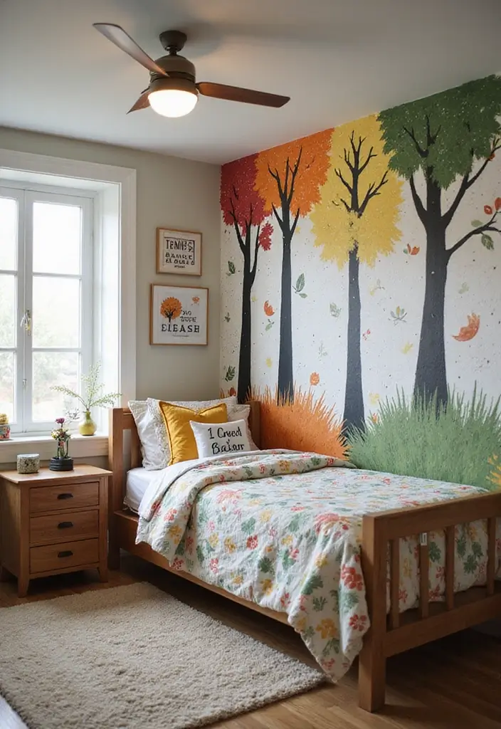 30 Dorm Living Room Decor Ideas on a Budget - 25. Seasonal Wall Decor 1