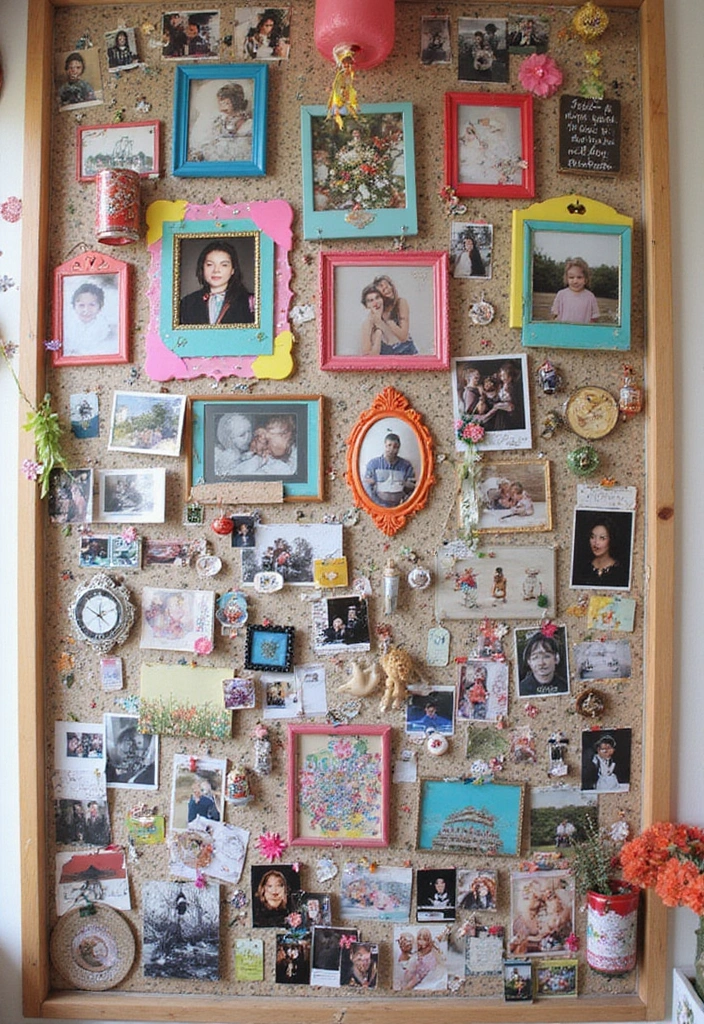 30 Dorm Living Room Decor Ideas on a Budget - 5. DIY Photo Collage 1