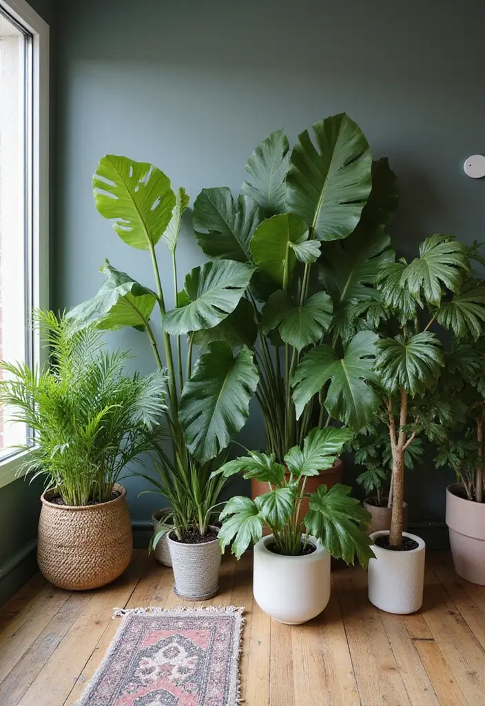 30 Eclectic Living Room Decor Ideas for Bold Spaces - 13. Garden Inside 1