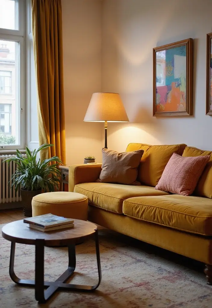 30 Eclectic Living Room Decor Ideas for Bold Spaces - 19. Fun Floor Lamps 1