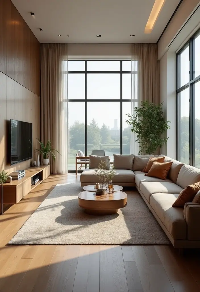 30 Eclectic Living Room Decor Ideas for Bold Spaces - 22. Floating Furniture 1