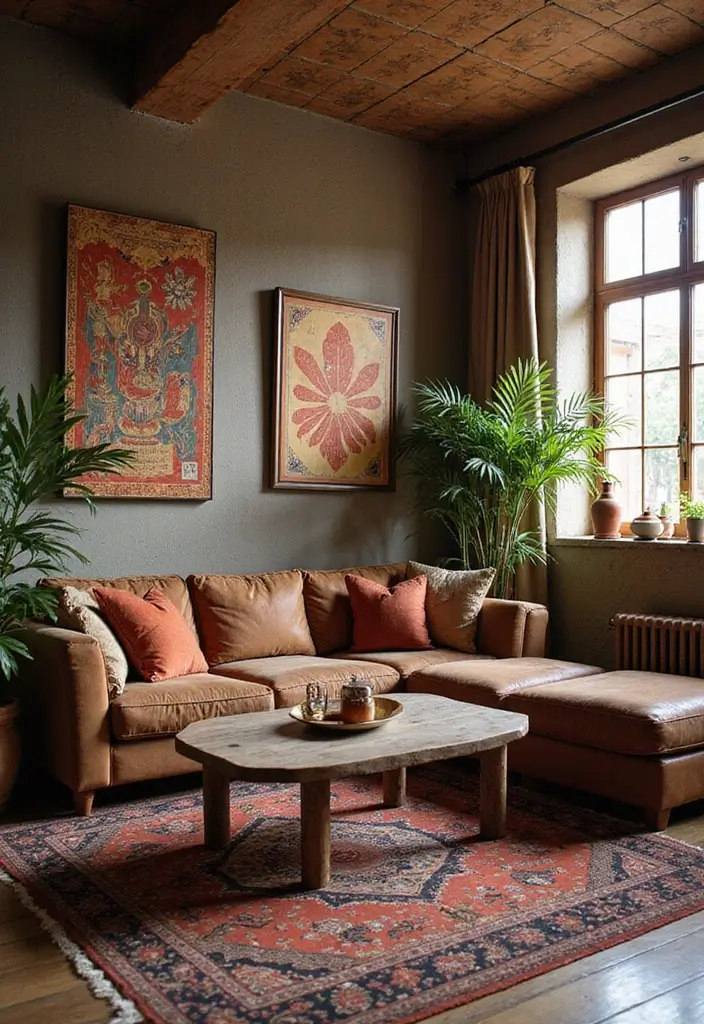 30 Eclectic Living Room Decor Ideas for Bold Spaces - 9. Cultural Inspirations 1