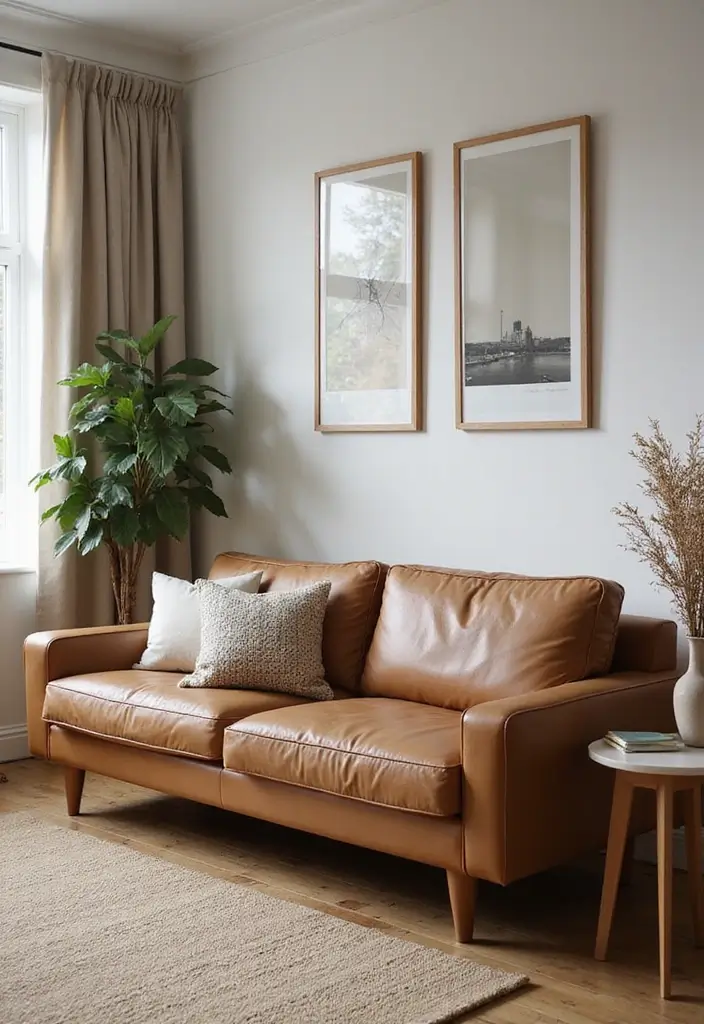 30 Eco-Friendly Leather Couch Living Room Decor Ideas - 17. Functional Layouts 1