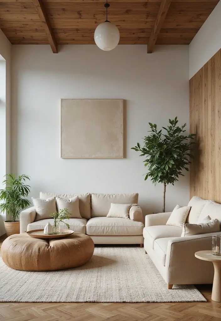 30 Elegant Living Room Decor Ideas for Classy Homes - 10. Zen-Inspired Elements 1