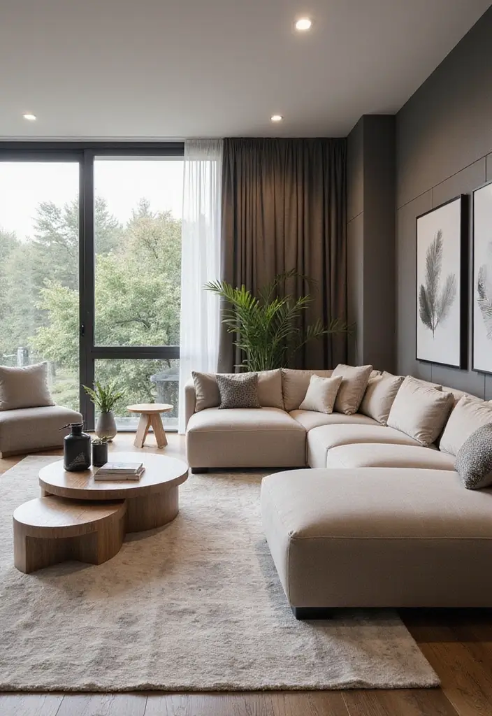 30 Elegant Living Room Decor Ideas for Classy Homes - 25. Customizable Modular Furniture 1