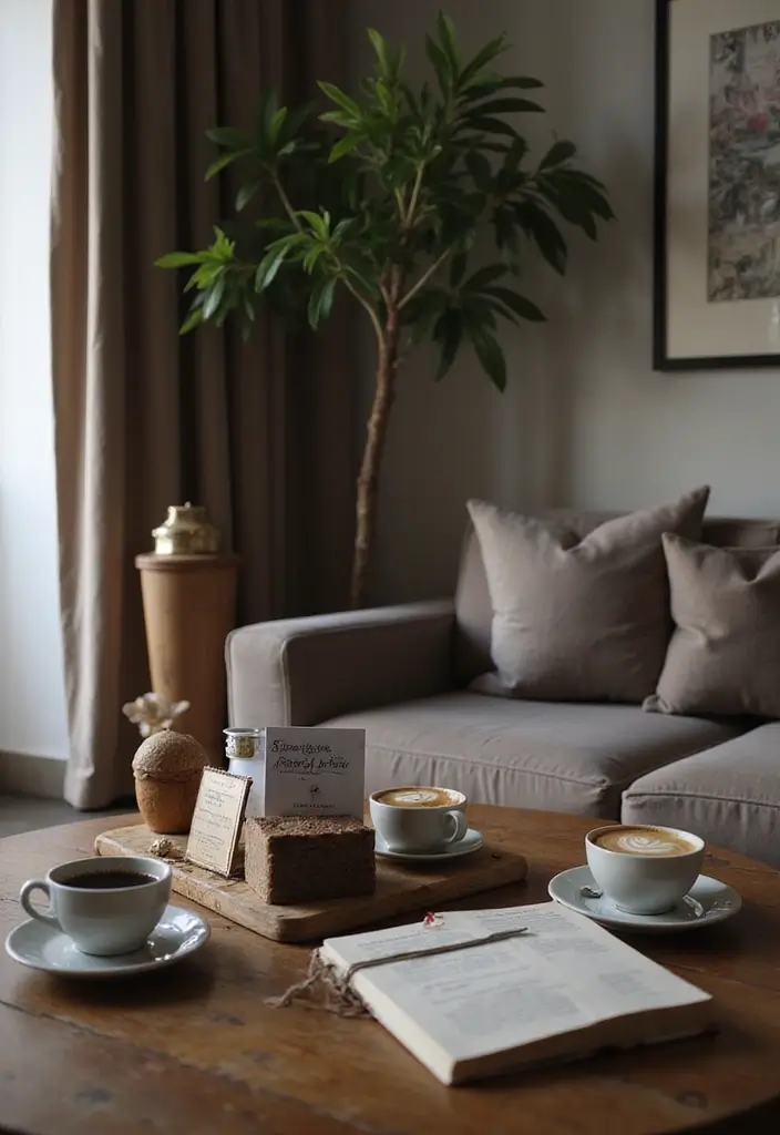 30 Elegant Living Room Decor Ideas for Classy Homes - 28. High-End Coffee Blends 1