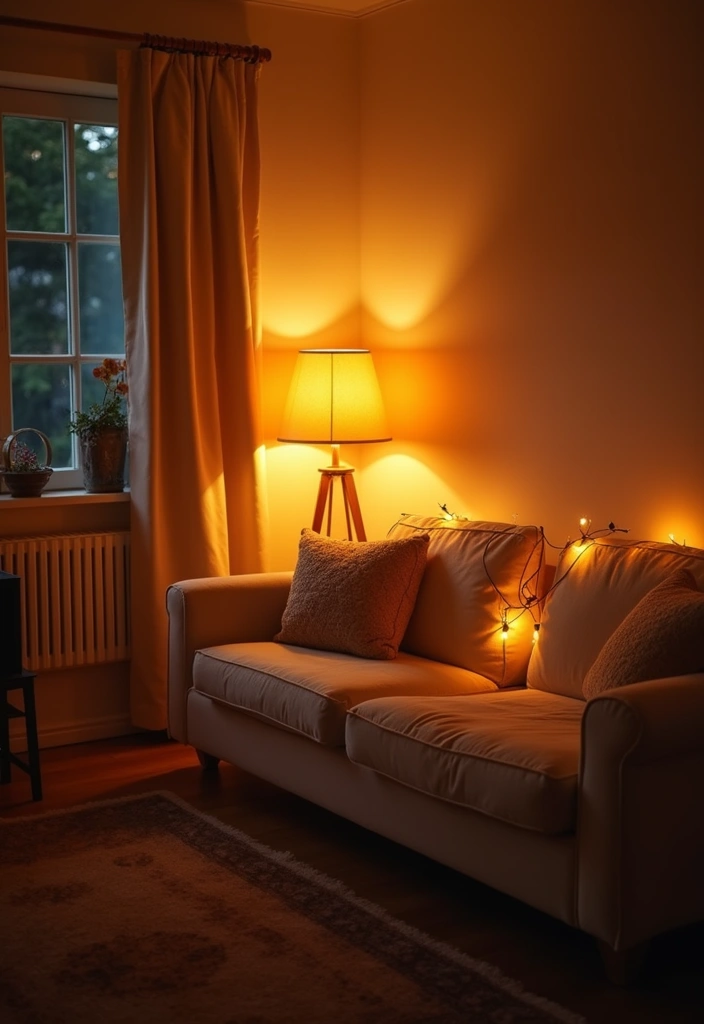 30 English Country Living Room Decor Ideas - 11. Soft Lighting Fixtures 1