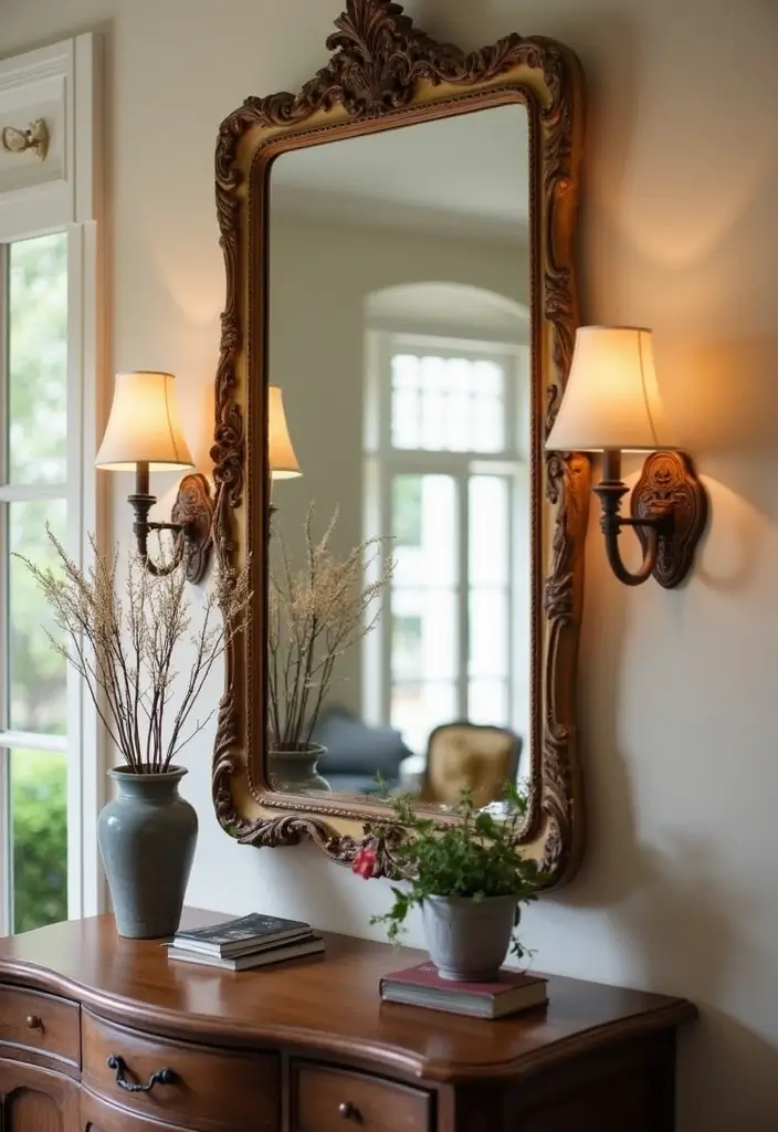 30 French Living Room Decor Ideas for Chic Style - 18. Vintage Wall Sconces 1