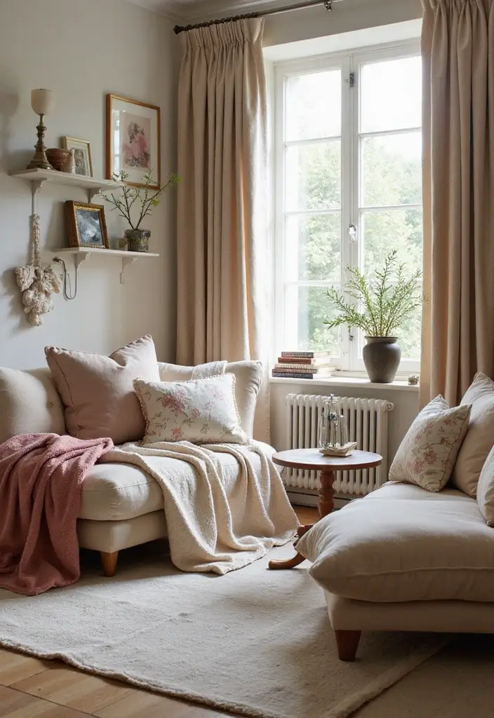 30 French Living Room Decor Ideas for Chic Style - 4. Soft, Luxurious Fabrics 1