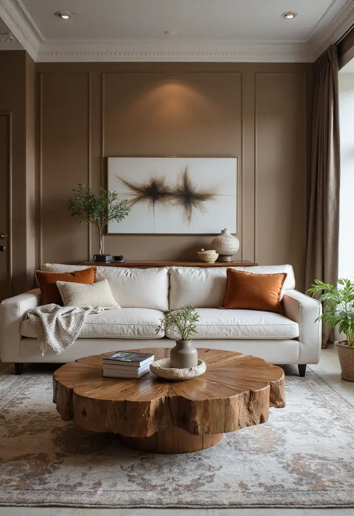 30 Glam Living Room Decor Ideas for Sparkle - 20. Unique Coffee Tables 1