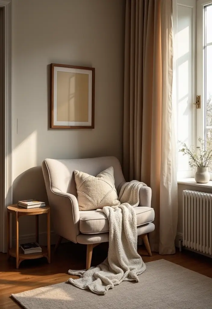 30 Glam Living Room Decor Ideas for Sparkle - 25. Cozy Nooks 1