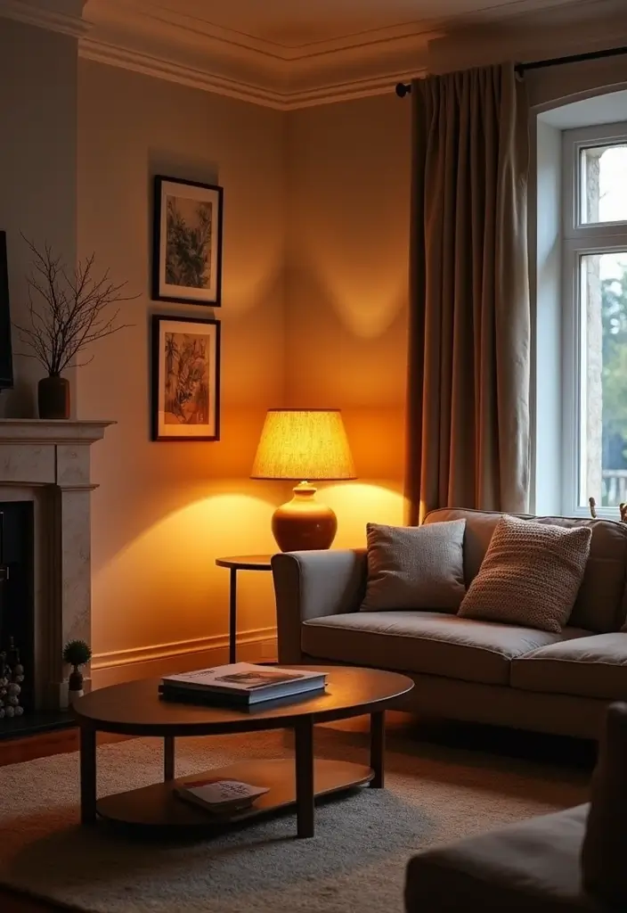 30 Green Living Room Decor Ideas for a Fresh Look - 8. Energy-Efficient Lighting 1