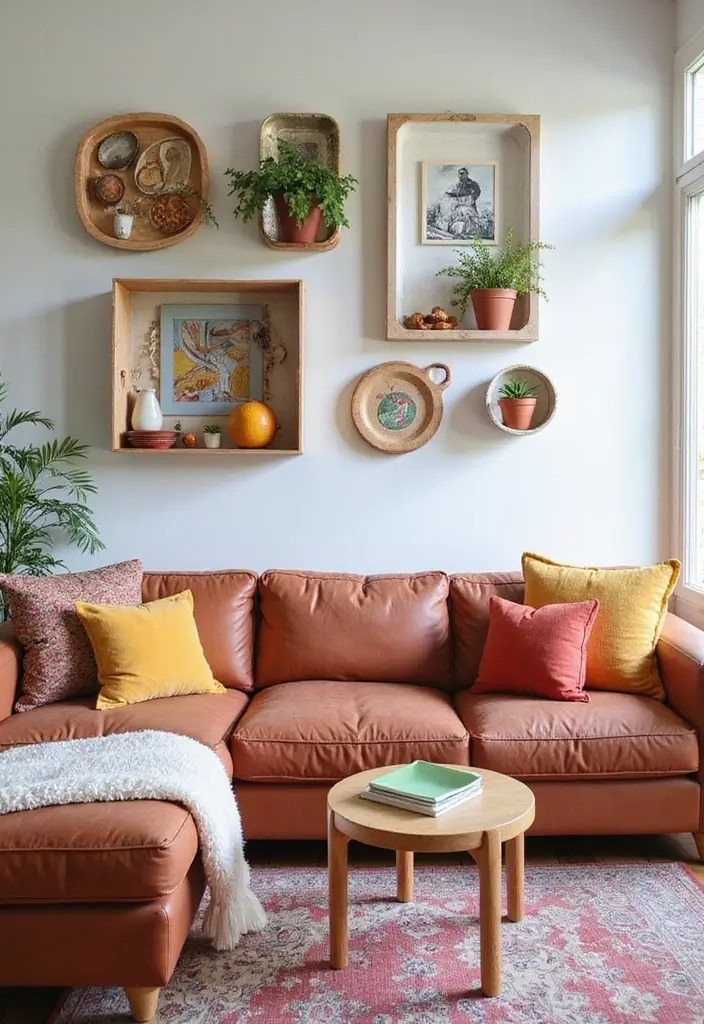 30 Indian Living Room Decor Ideas for Vibrant Homes - 30. Creative Display Ideas 1