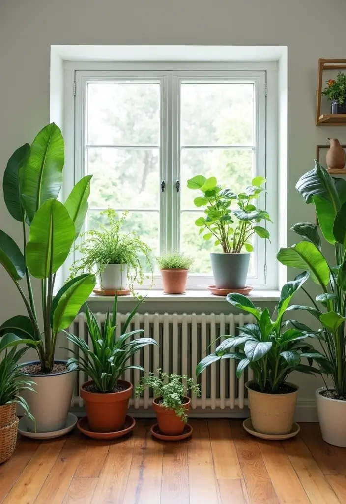 30 Indian Living Room Decor Ideas for Vibrant Homes - 5. Indoor Plants 1