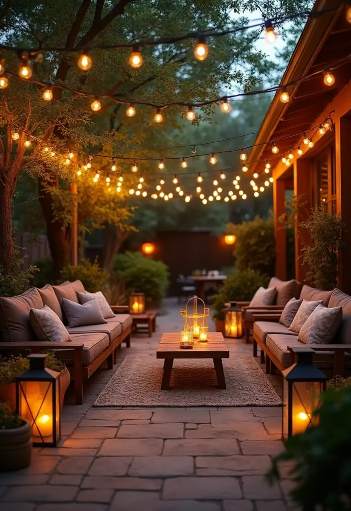 30 Lantern Living Room Decor Ideas - 18. Lanterns for Outdoor Living 1