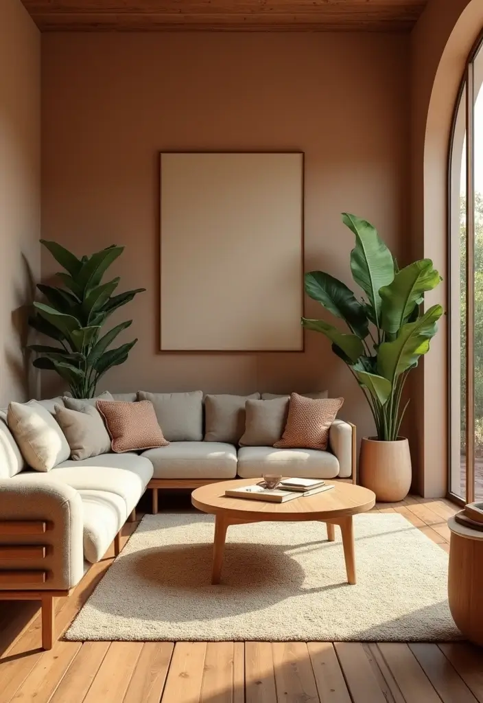 30 Living Room Color Decor Ideas - 4. Earthy Tones 1
