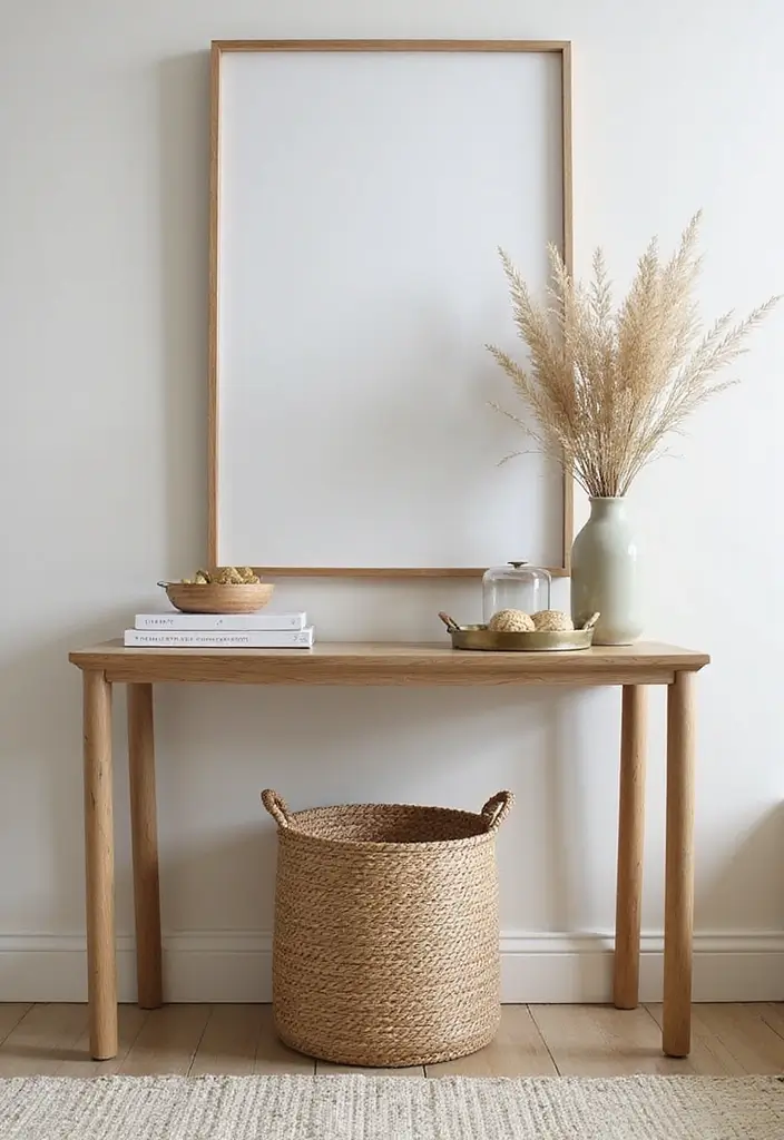 30 Living Room Console Table Decor Ideas - 7. Functional Decor 1