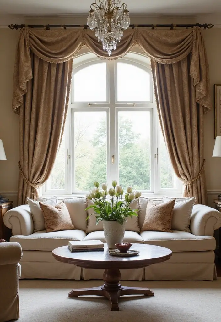 30 Living Room Curtain Ideas for Every Style - 17. Classic Drapery 1