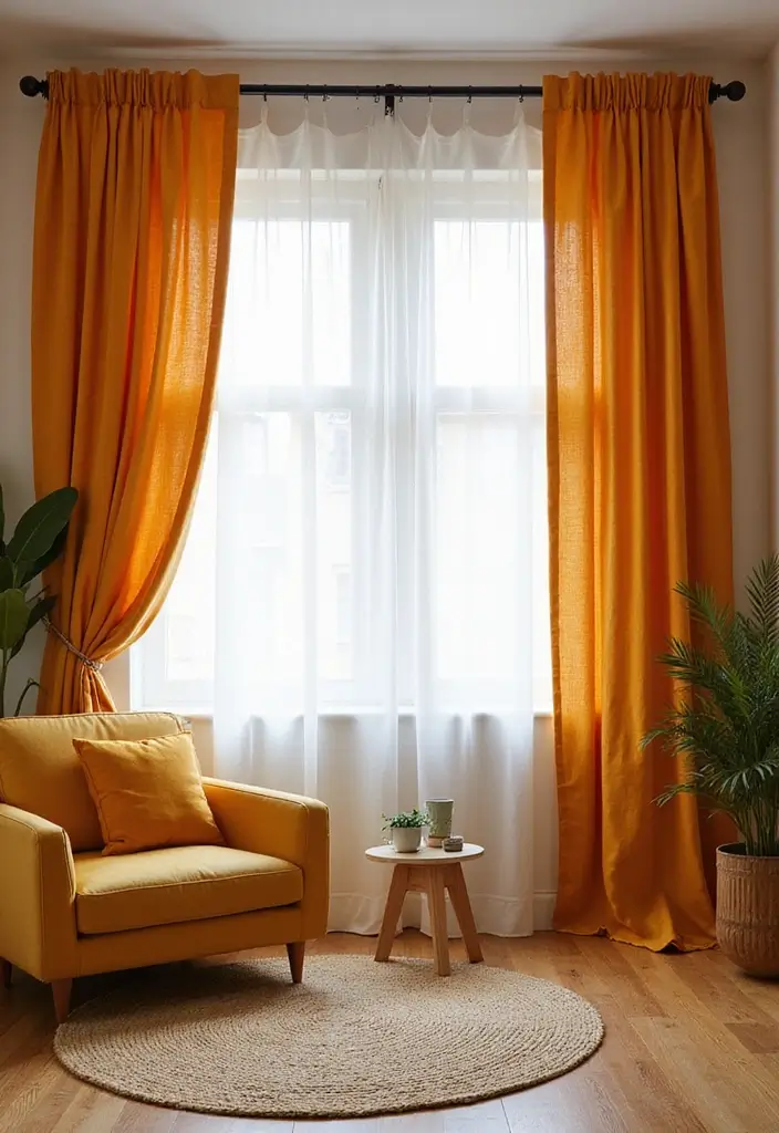 30 Living Room Curtain Ideas for Every Style - 2. Recycled Polyester Elegance 1
