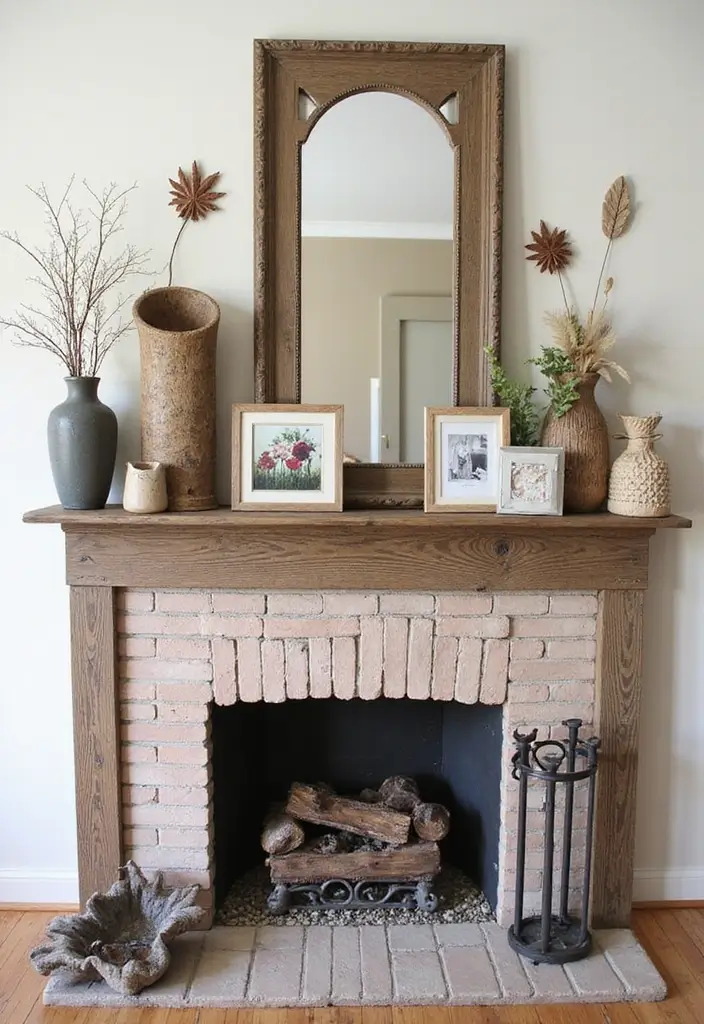 30 Living Room Mantle Decor Ideas: Rustic Farmhouse Style - 10. DIY Projects 1