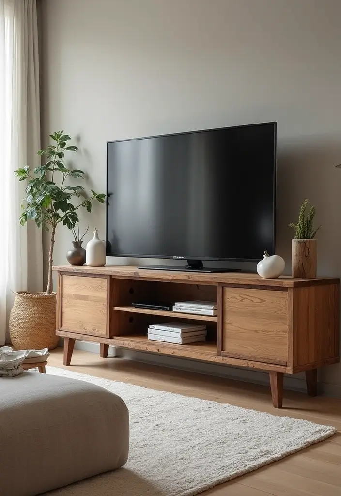 30 Living Room TV Stand Decor Ideas - 19. Custom Creations 1