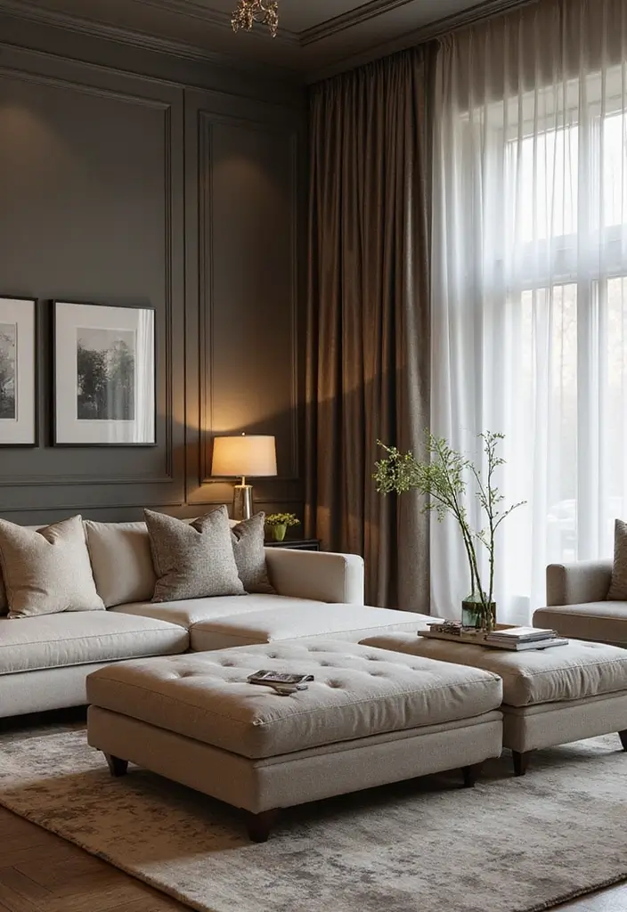 30 Luxury Living Room Decor Ideas for Elegant Homes - 16. Multi-Functional Furniture 1