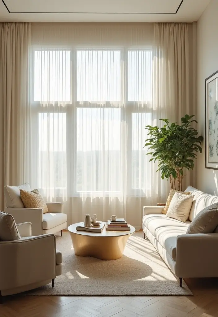 30 Luxury Living Room Decor Ideas for Elegant Homes - 17. Natural Light Maximization 1