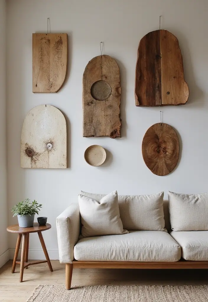 30 Luxury Living Room Decor Ideas for Elegant Homes - 2. Sustainable Art Pieces 1