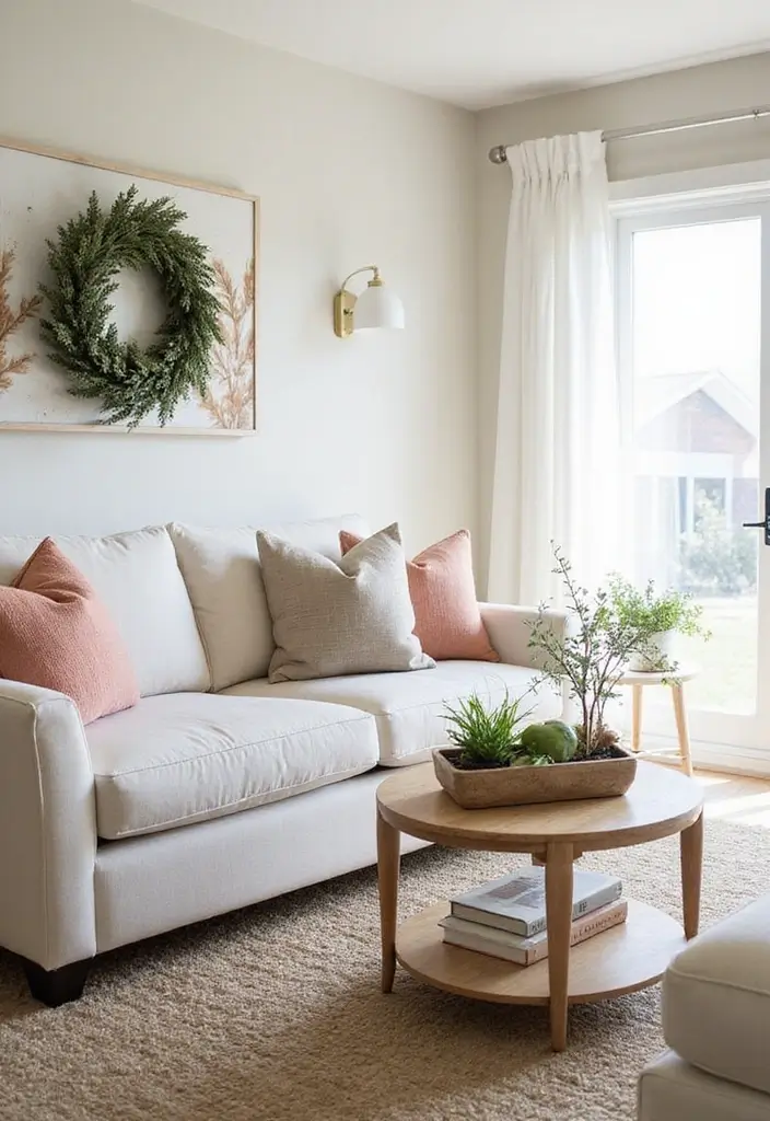 30 Luxury Living Room Decor Ideas for Elegant Homes - 20. Seasonal Decor Updates 1