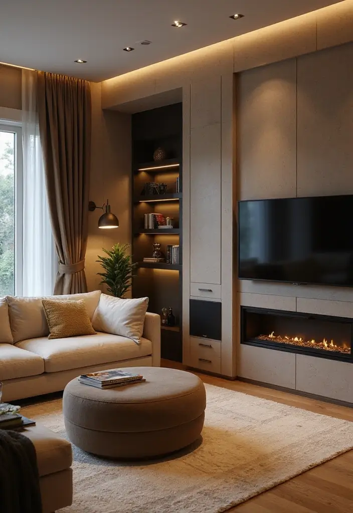 30 Luxury Living Room Decor Ideas for Elegant Homes - 21. Smart Home Integration 1